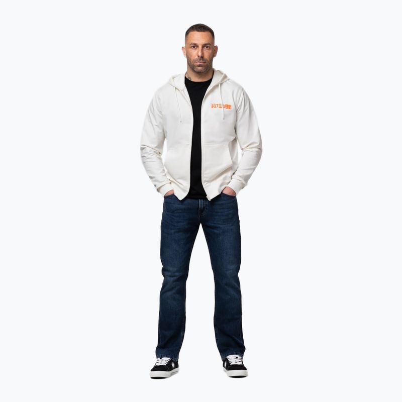 Men's sweatshirt Pitbull Blacky Sweatshirt Zip Hooded off white 2
