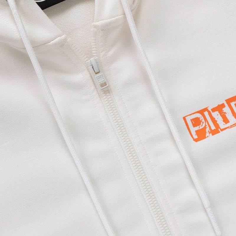 Men's sweatshirt Pitbull Blacky Sweatshirt Zip Hooded off white 7