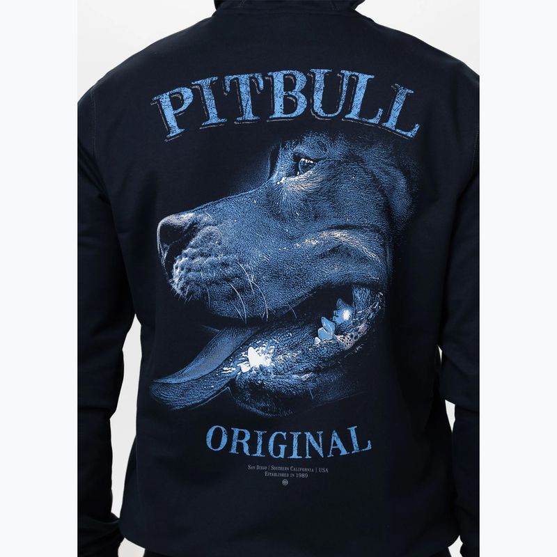 Men's sweatshirt Pitbull Midnight Sweatshirt Zip Hooded dark navy 5