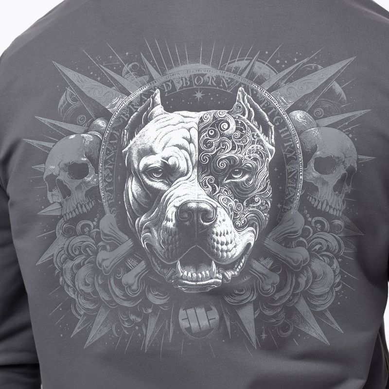 Men's sweatshirt Pitbull World Sweatshirt Zip Hooded graphite 5