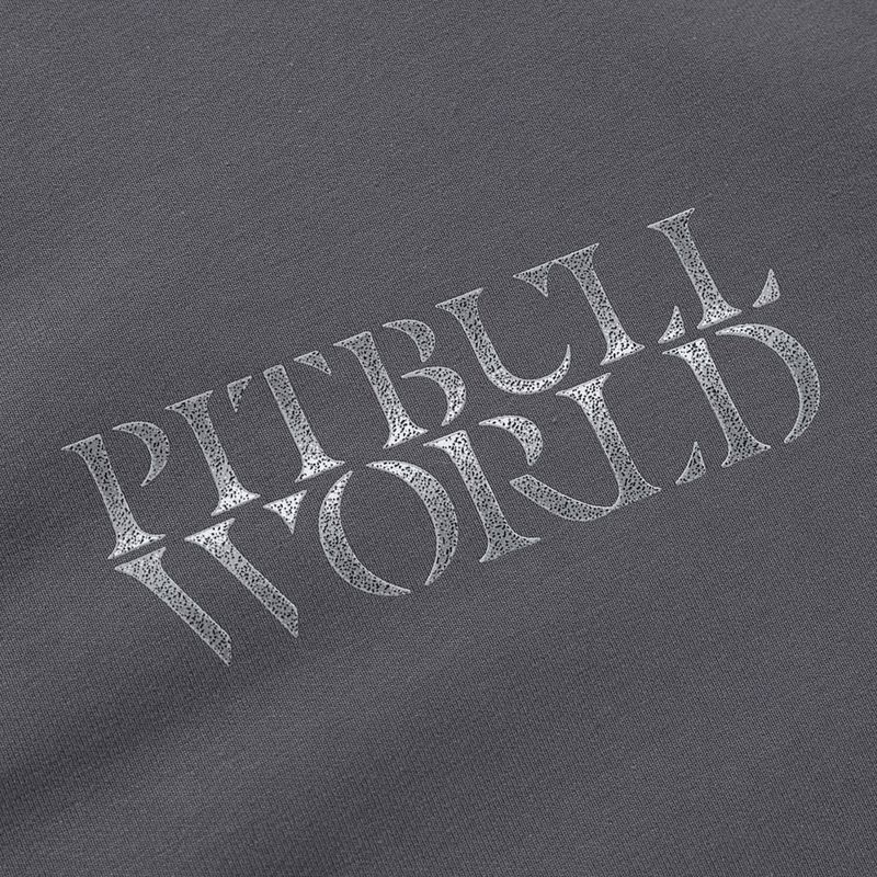 Men's sweatshirt Pitbull World Sweatshirt Zip Hooded graphite 12