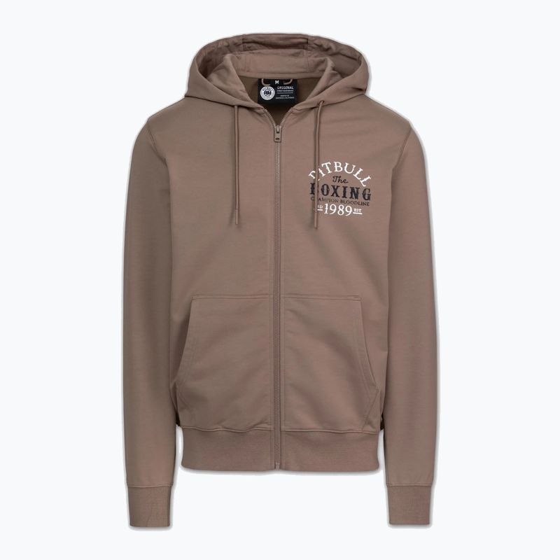 Men's sweatshirt Pitbull Bloodline 2 Sweatshirt Zip Hooded brown savana 5