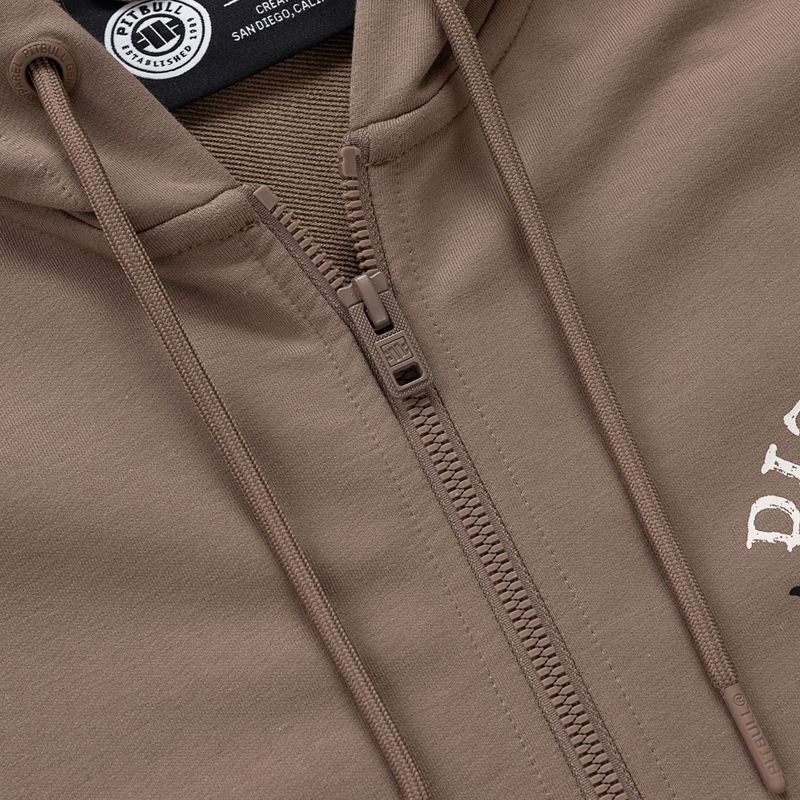 Men's sweatshirt Pitbull Bloodline 2 Sweatshirt Zip Hooded brown savana 7