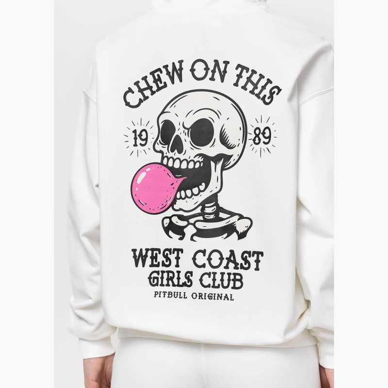 Women's sweatshirt Pitbull Chew On This Hooded off white 4