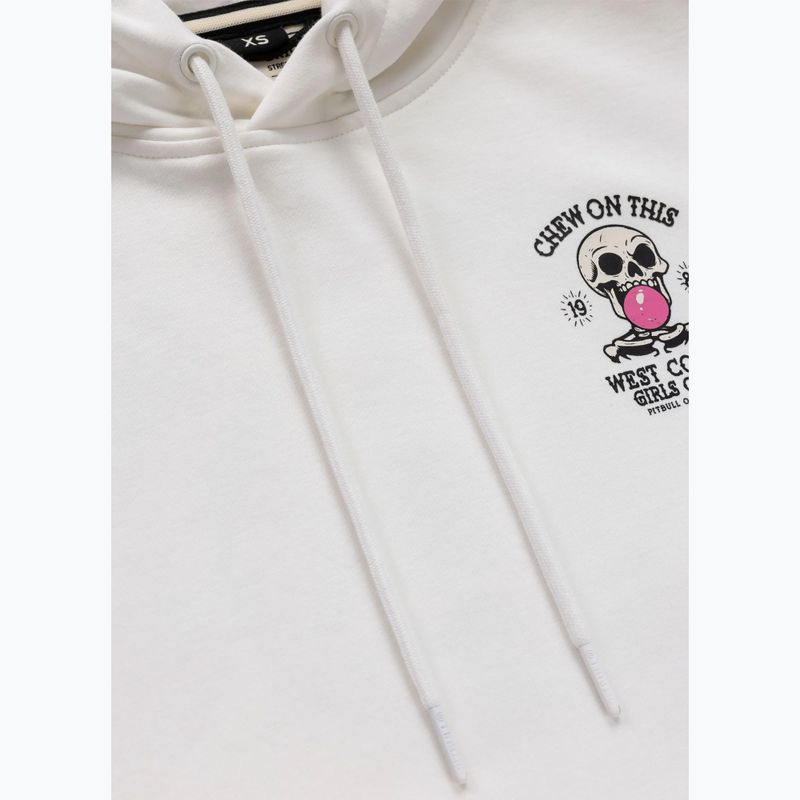 Women's sweatshirt Pitbull Chew On This Hooded off white 8