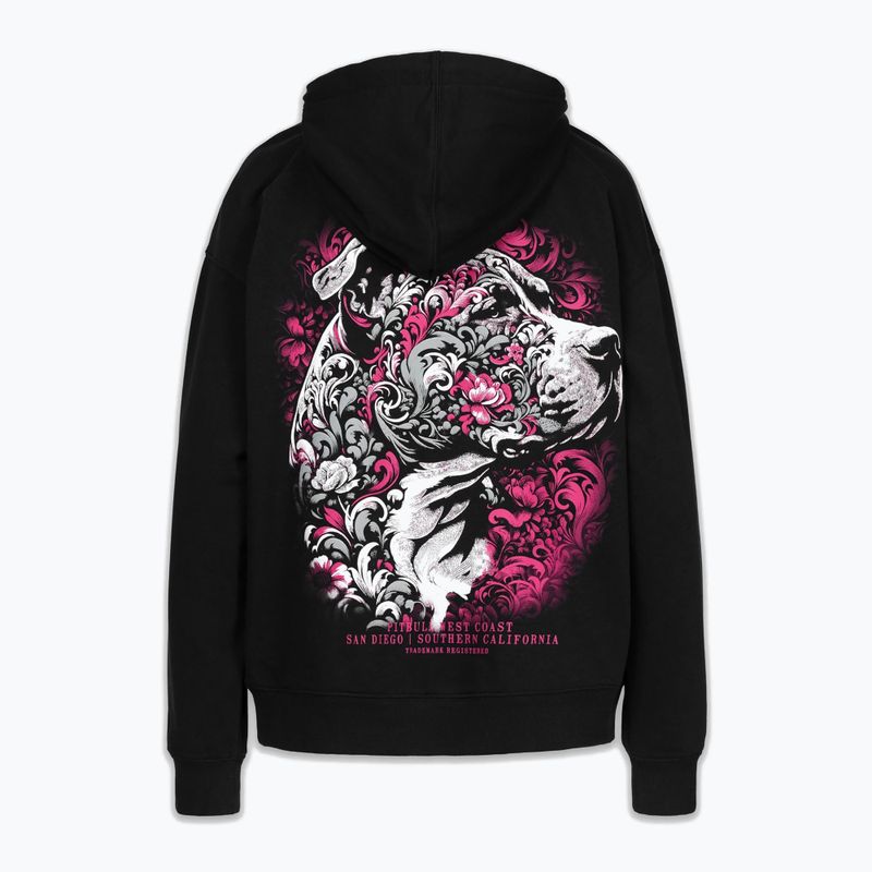 Women's sweatshirt Pitbull Tatto Hooded black 6