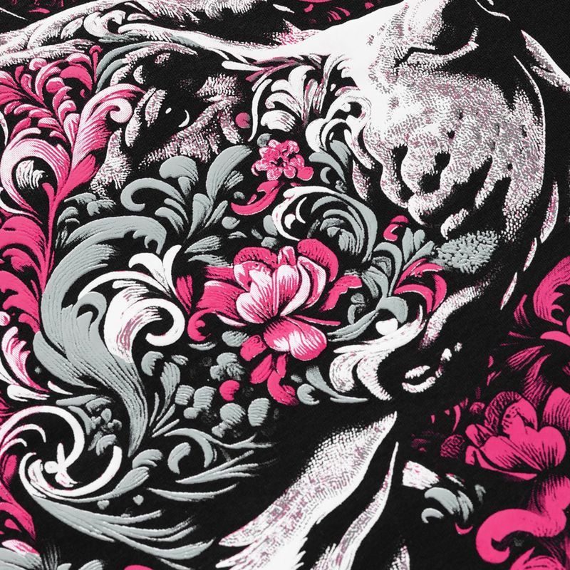 Women's sweatshirt Pitbull Tatto Hooded black 8