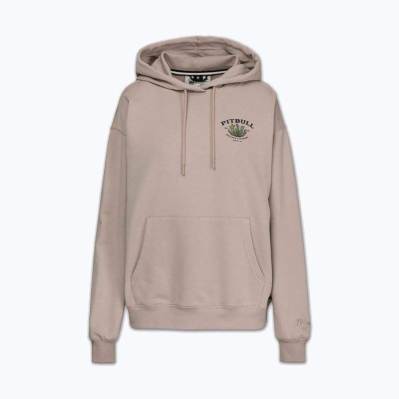 Women's sweatshirt Pitbull Bullets & Blooms Hooded sand savana 5