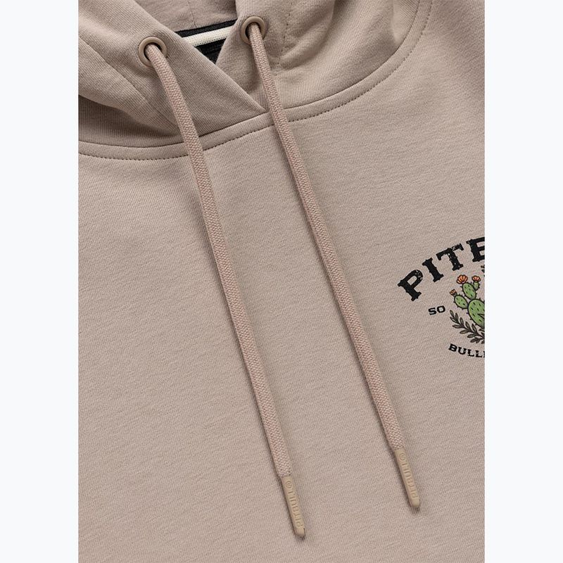 Women's sweatshirt Pitbull Bullets & Blooms Hooded sand savana 7