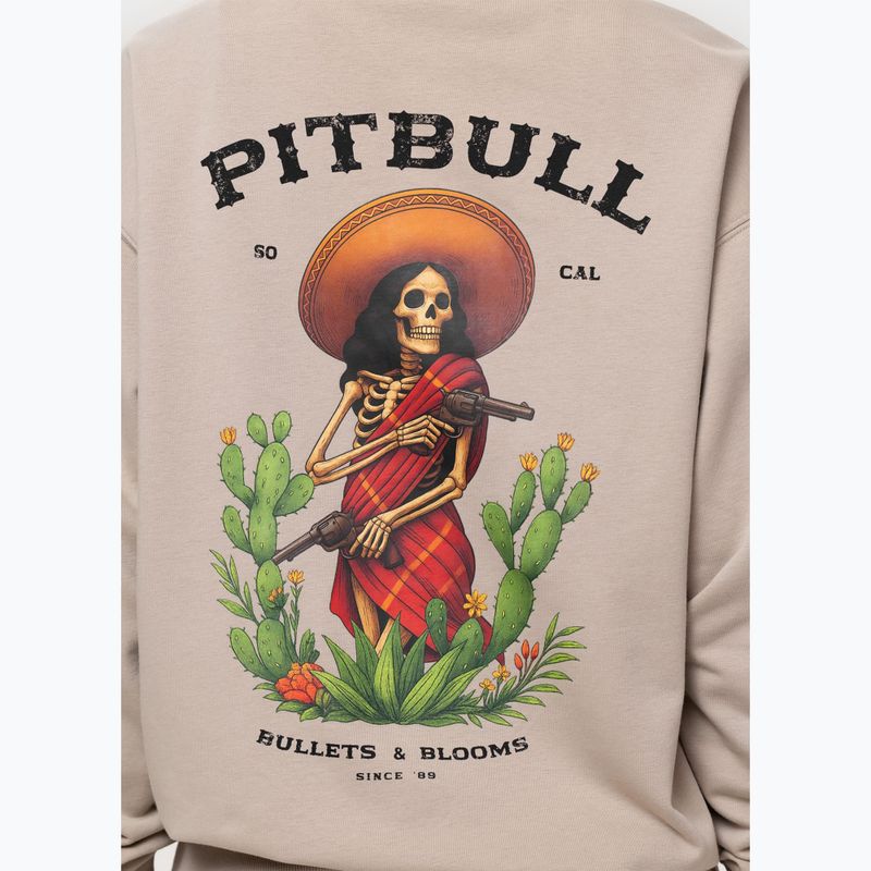 Women's sweatshirt Pitbull Bullets & Blooms Hooded sand savana 9