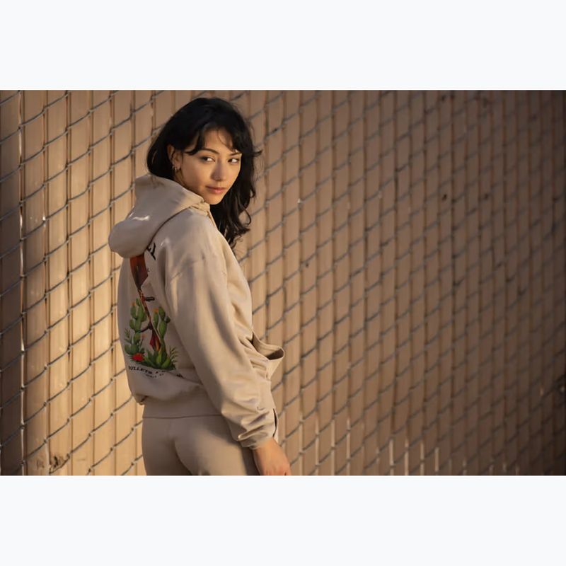 Women's sweatshirt Pitbull Bullets & Blooms Hooded sand savana 14