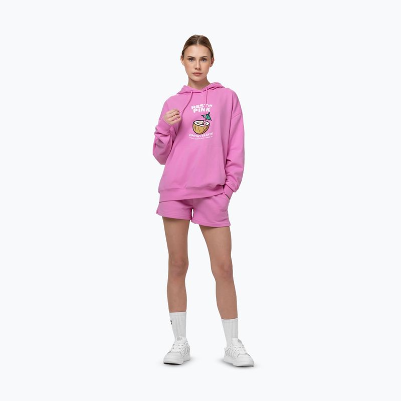 Women's sweatshirt Pitbull Rest In Pink Hooded ice pink 2