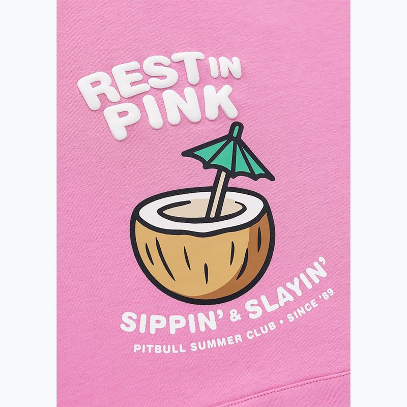 Women's sweatshirt Pitbull Rest In Pink Hooded ice pink 7