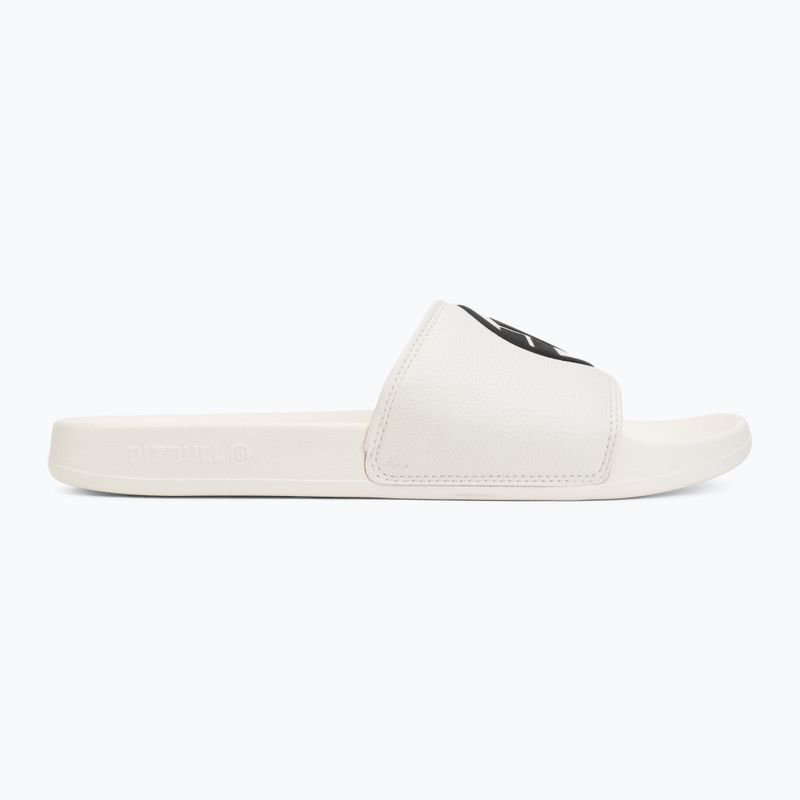Men's slides Pitbull Logo white 2