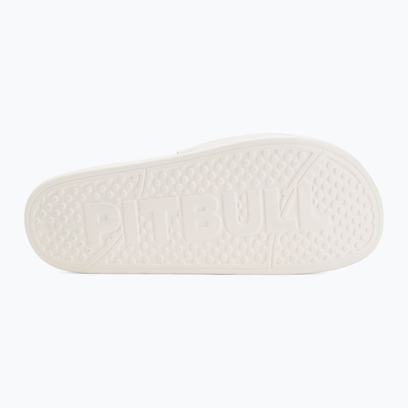 Men's slides Pitbull Logo white 4