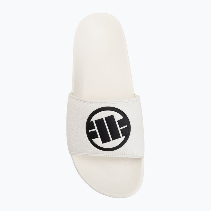 Men's slides Pitbull Logo white 5