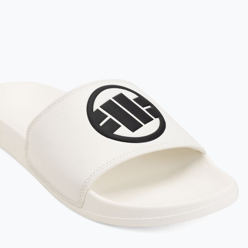 Men's slides Pitbull Logo white 7