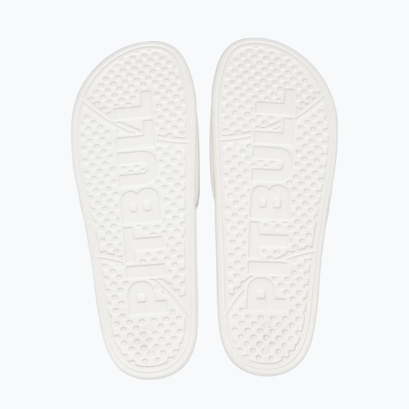 Men's slides Pitbull Logo white 3