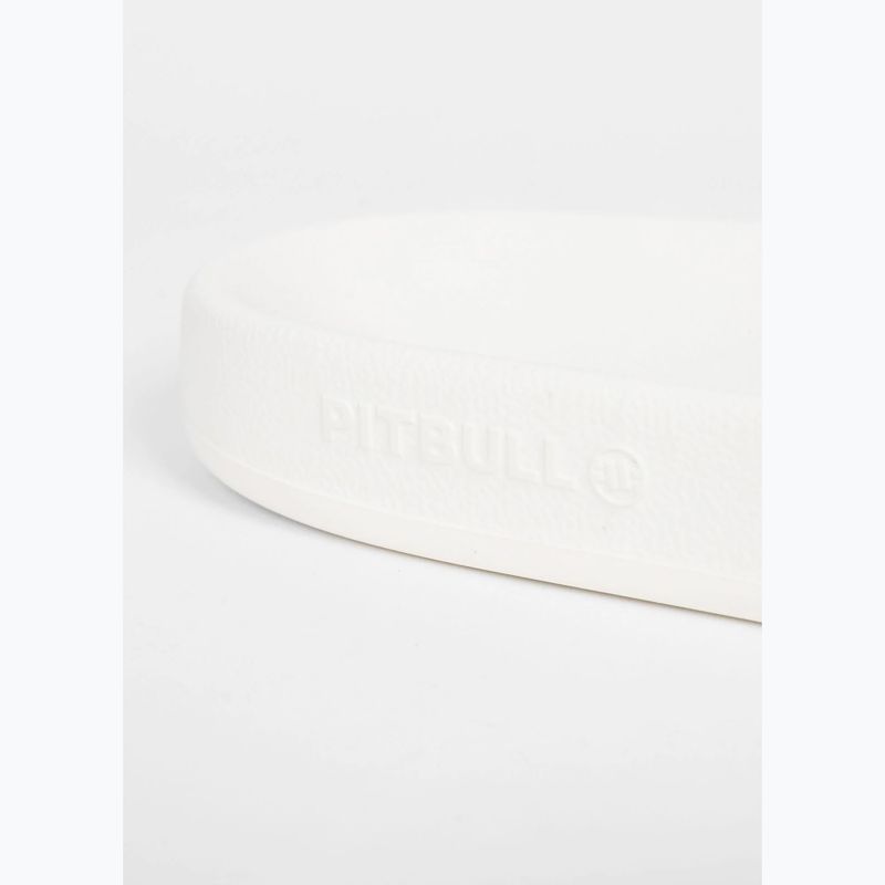 Men's slides Pitbull Logo white 5