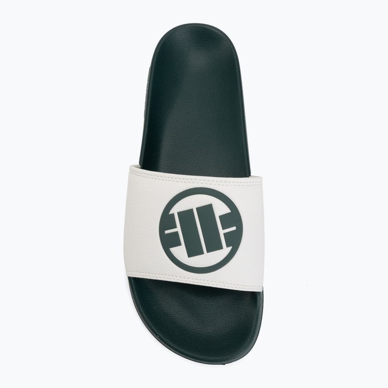 Men's slides Pitbull Logo bottle green 5
