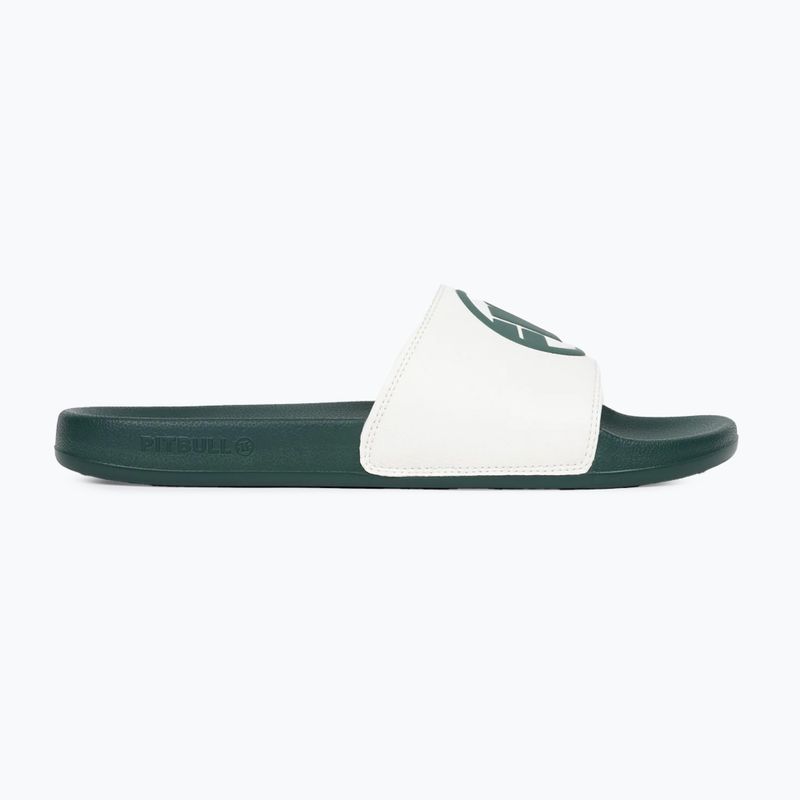 Men's slides Pitbull Logo bottle green 2