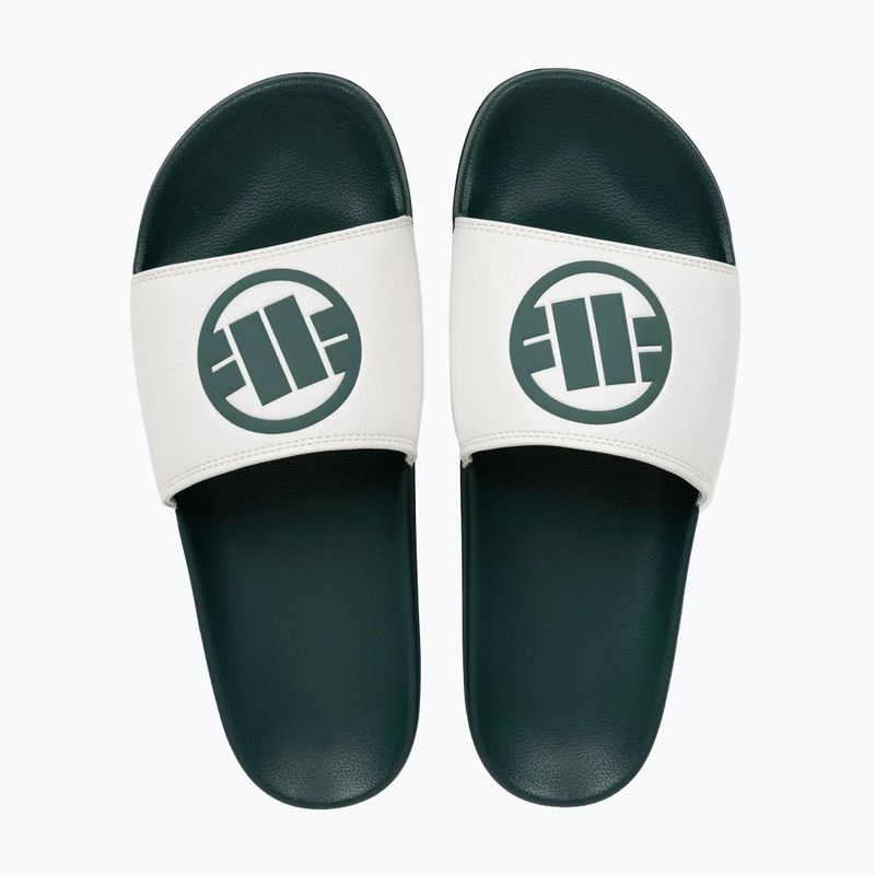 Men's slides Pitbull Logo bottle green 4