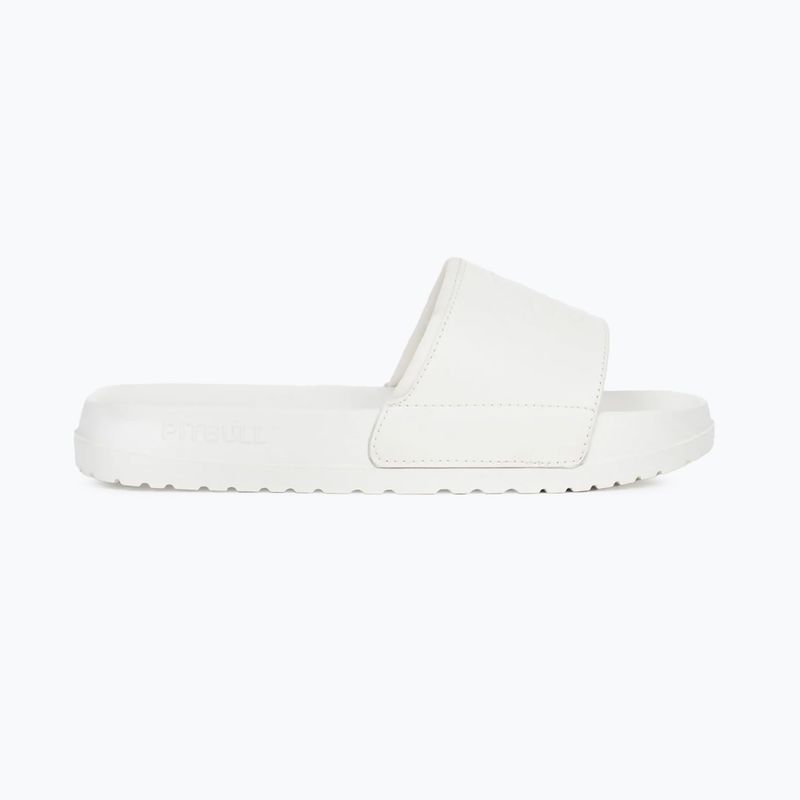Women's slides Pitbull White logo 2