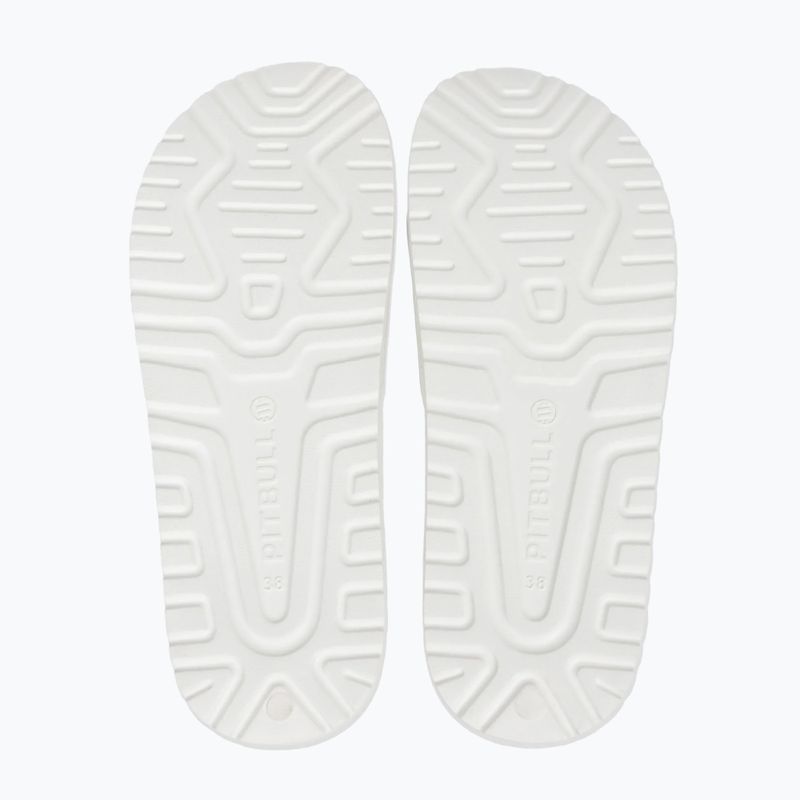 Women's slides Pitbull White logo 3