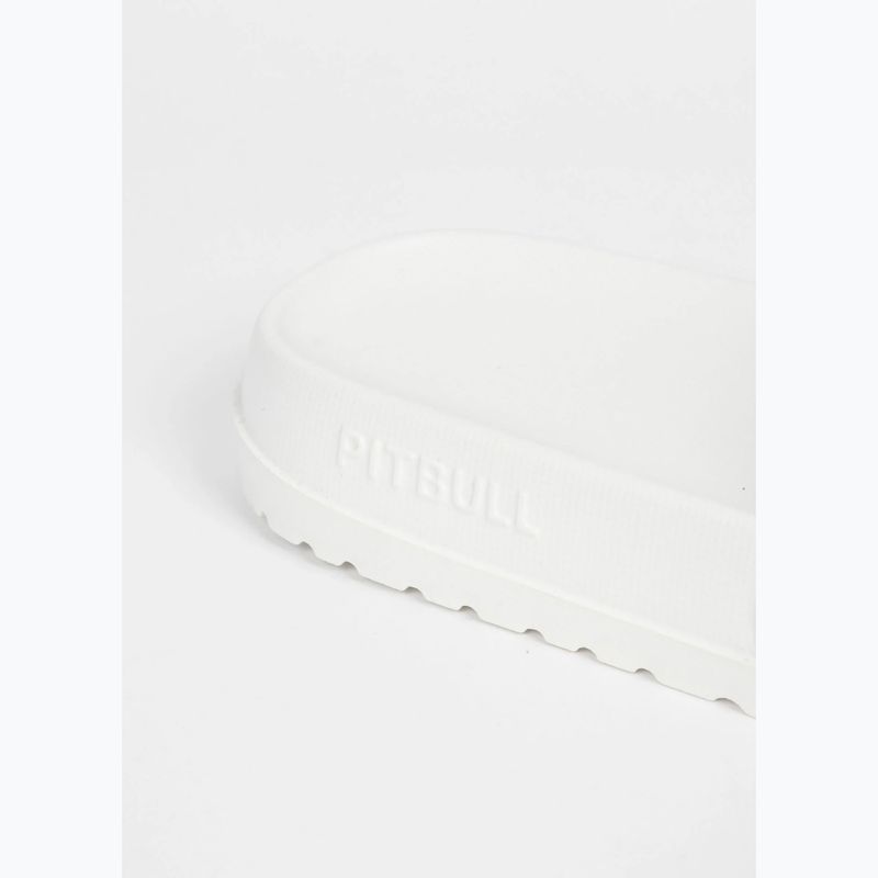 Women's slides Pitbull White logo 6