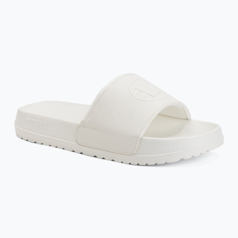 Women's slides Pitbull White logo