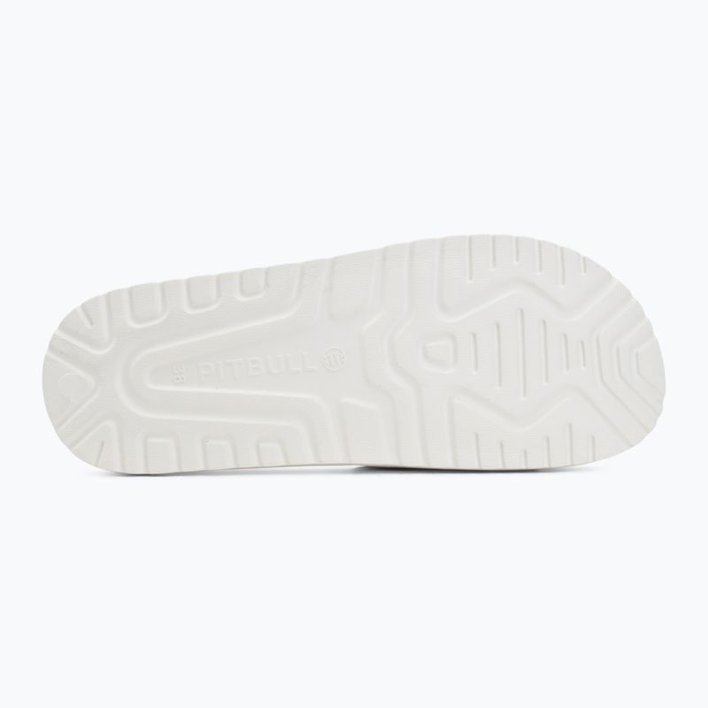 Women's slides Pitbull White logo 4