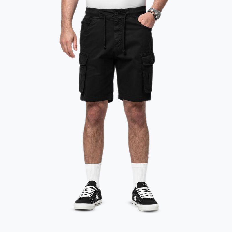 Men's Pitbull Proctor Drawstring Cargo Shorts black