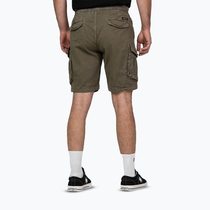 Men's Pitbull Proctor Drawstring Cargo Shorts olive 2
