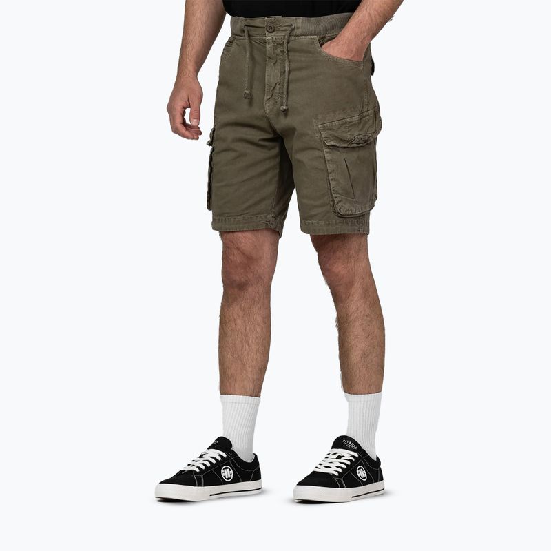 Men's Pitbull Proctor Drawstring Cargo Shorts olive 3