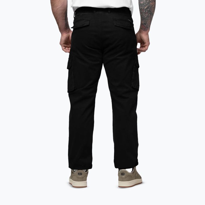 Men's trousers Pitbull Proctor Drawstring Jogger Cargo black 3