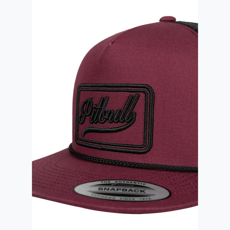 Men's baseball cap Pitbull Original 1989 burgundy/black 3