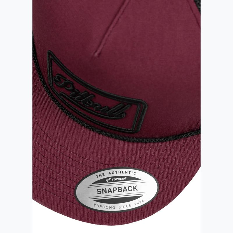 Men's baseball cap Pitbull Original 1989 burgundy/black 4