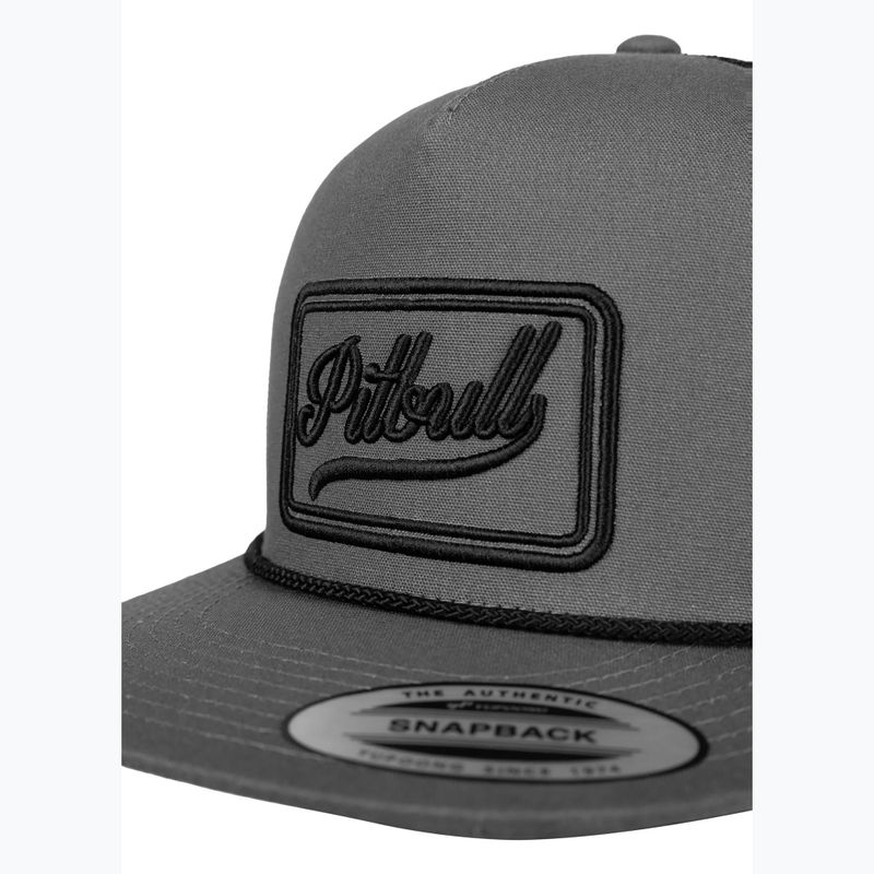 Men's baseball cap Pitbull Original 1989 grey/black 3