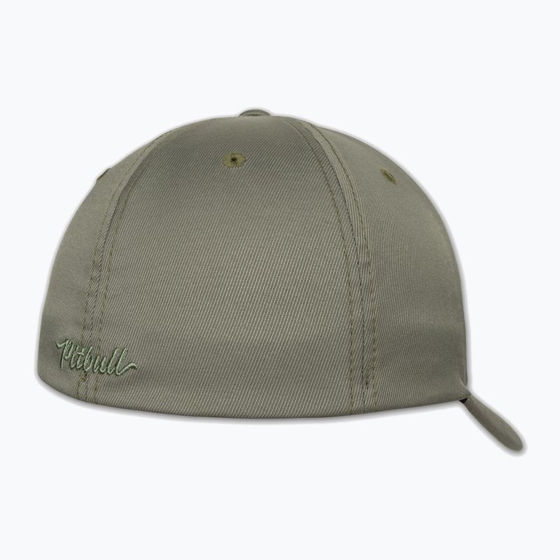 Men's baseball cap Pitbull Full Cap 3D Cal Flexfit Dusty Salvia green 2