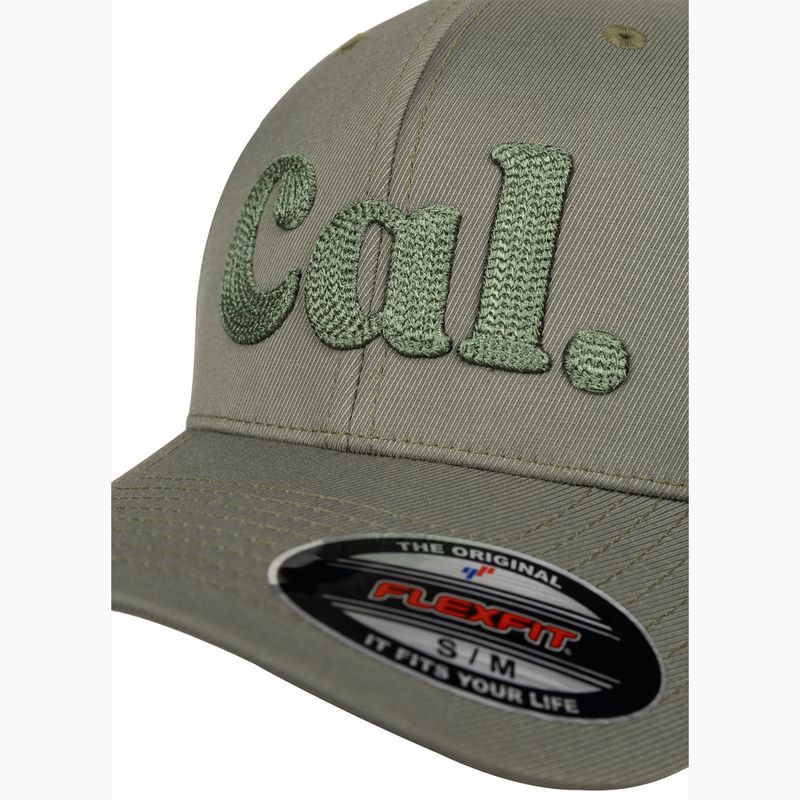 Men's baseball cap Pitbull Full Cap 3D Cal Flexfit Dusty Salvia green 3