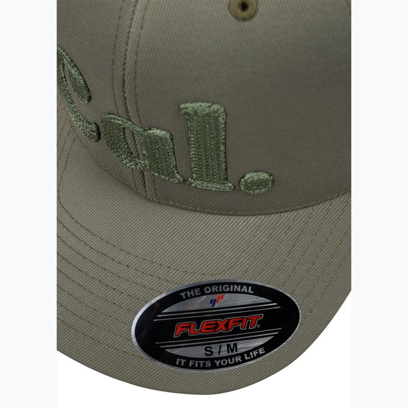 Men's baseball cap Pitbull Full Cap 3D Cal Flexfit Dusty Salvia green 5