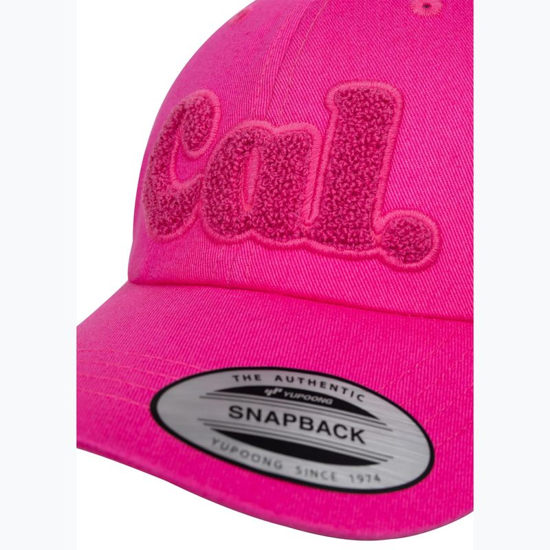 Men's baseball cap Pitbull 3D Chenile EMB Cal Classic Low Profile pink 3