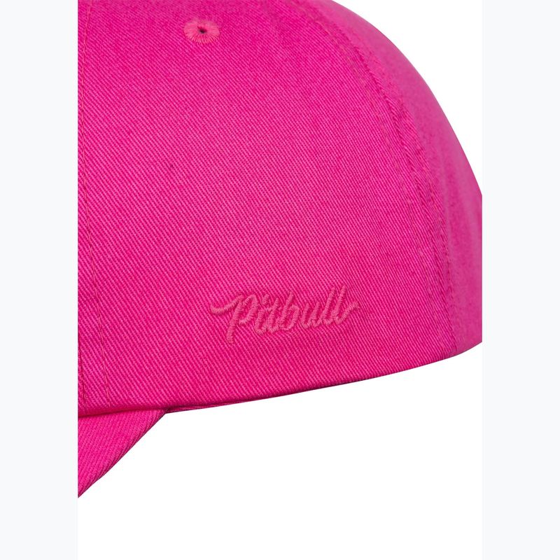 Men's baseball cap Pitbull 3D Chenile EMB Cal Classic Low Profile pink 5