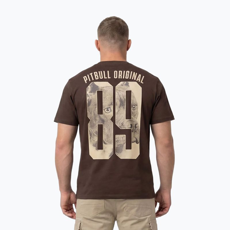 Men's T-shirt Pitbull Eighty Nine Dog dark chocolate 3