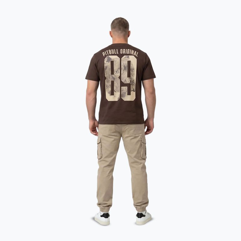Men's T-shirt Pitbull Eighty Nine Dog dark chocolate 4