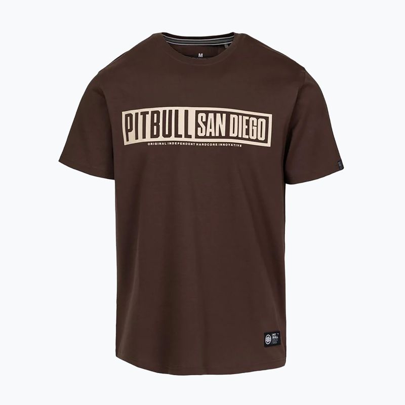 Men's T-shirt Pitbull Eighty Nine Dog dark chocolate 5
