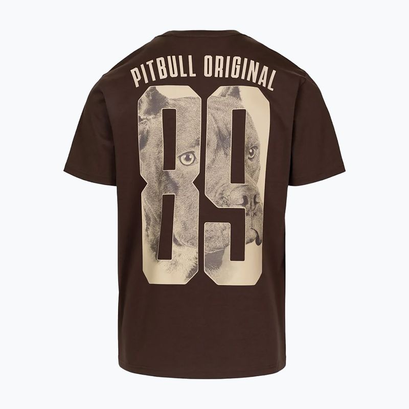 Men's T-shirt Pitbull Eighty Nine Dog dark chocolate 6