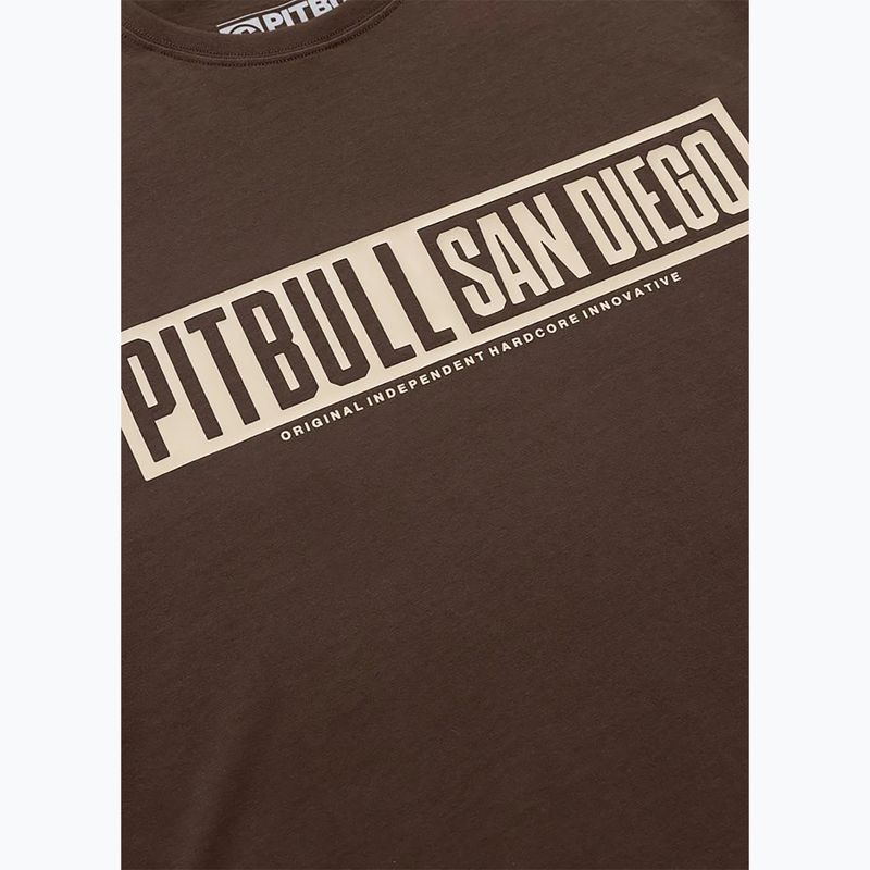 Men's T-shirt Pitbull Eighty Nine Dog dark chocolate 8