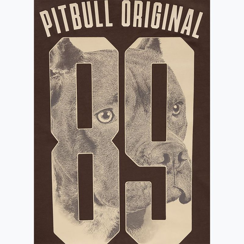 Men's T-shirt Pitbull Eighty Nine Dog dark chocolate 9
