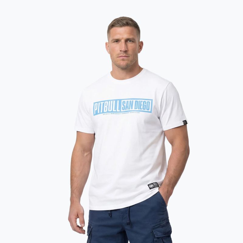 Men's T-shirt Pitbull Eighty Nine Dog white/light blue 4